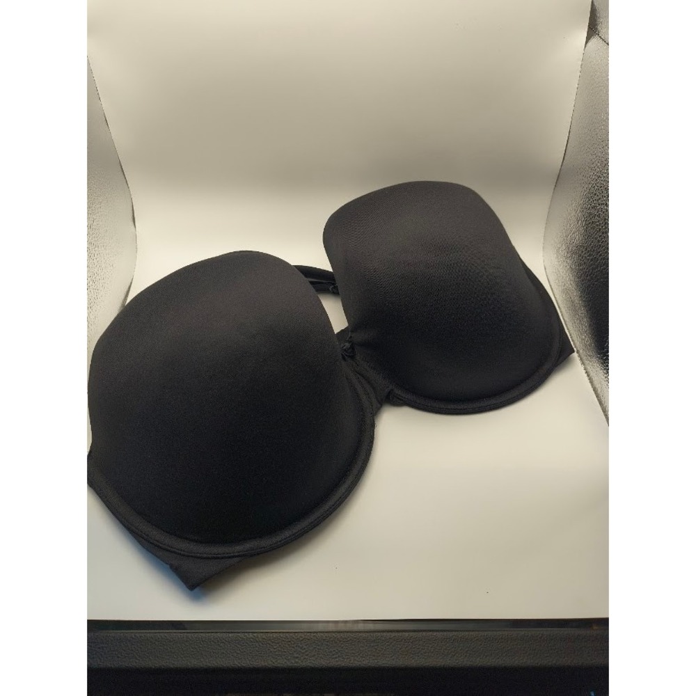 Cacique Black Lightly Lined Full‎ Coverage Bra 40F Comfort Everyday